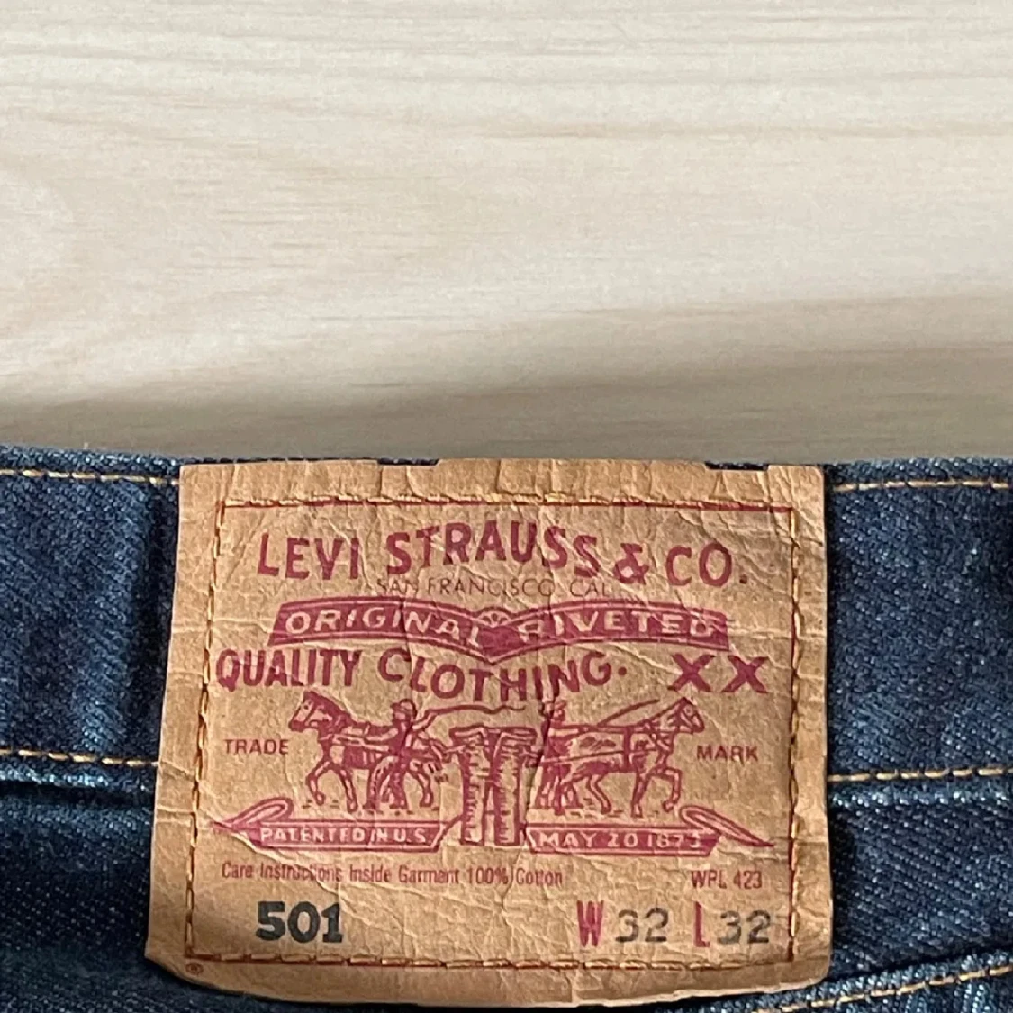 Levi's 501 mörkblå jeans - 2