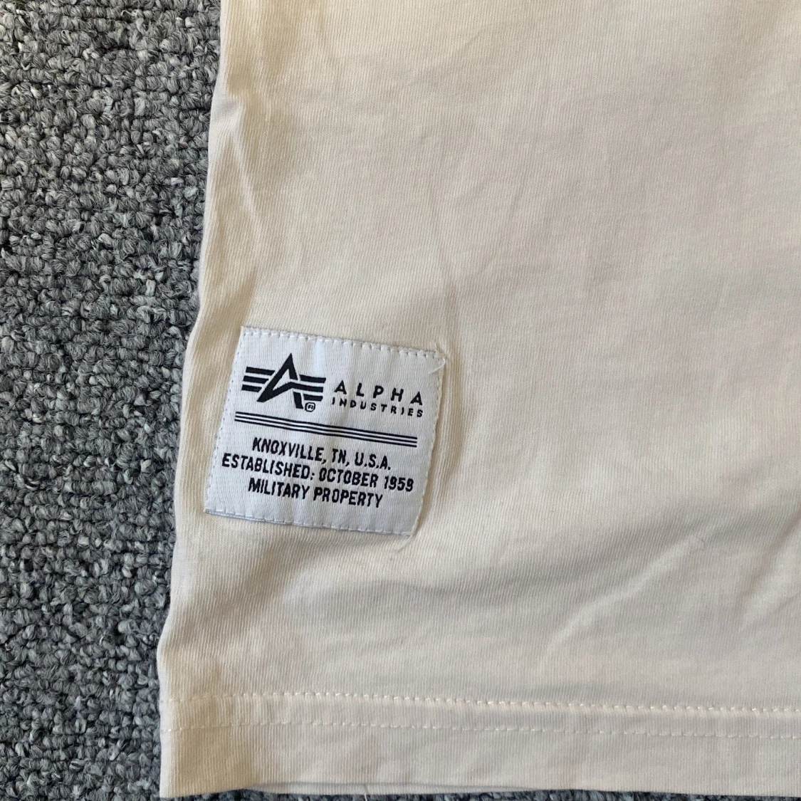Beige Alpha Industries t-shirt med drakmotiv - 2