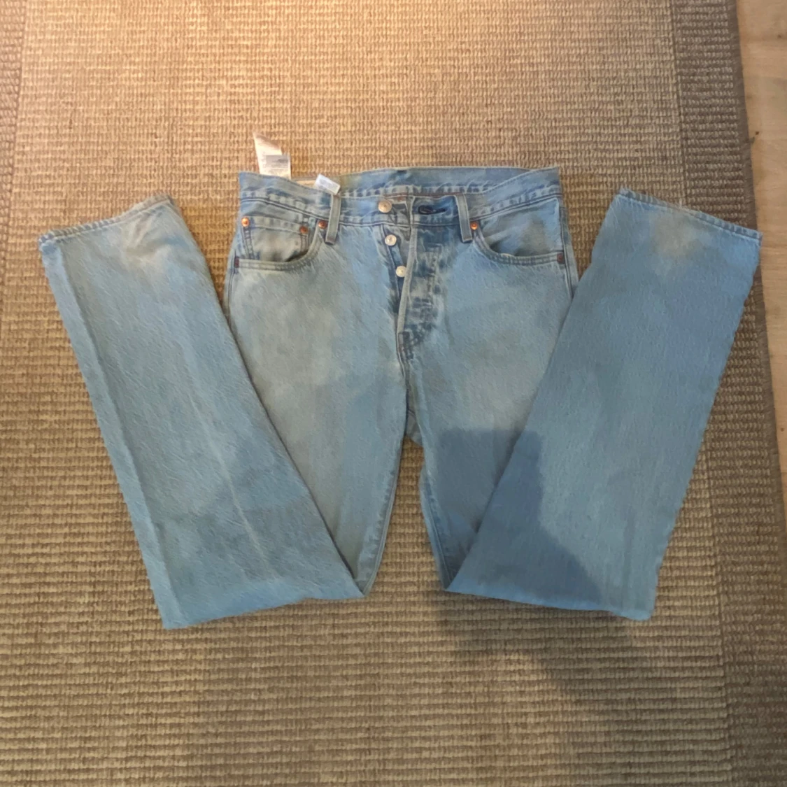 Levi's 501 ljusblå jeans straight fit - 1