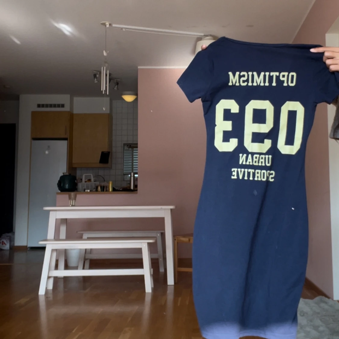 Mörkblå t-shirtklänning T.summer - 1