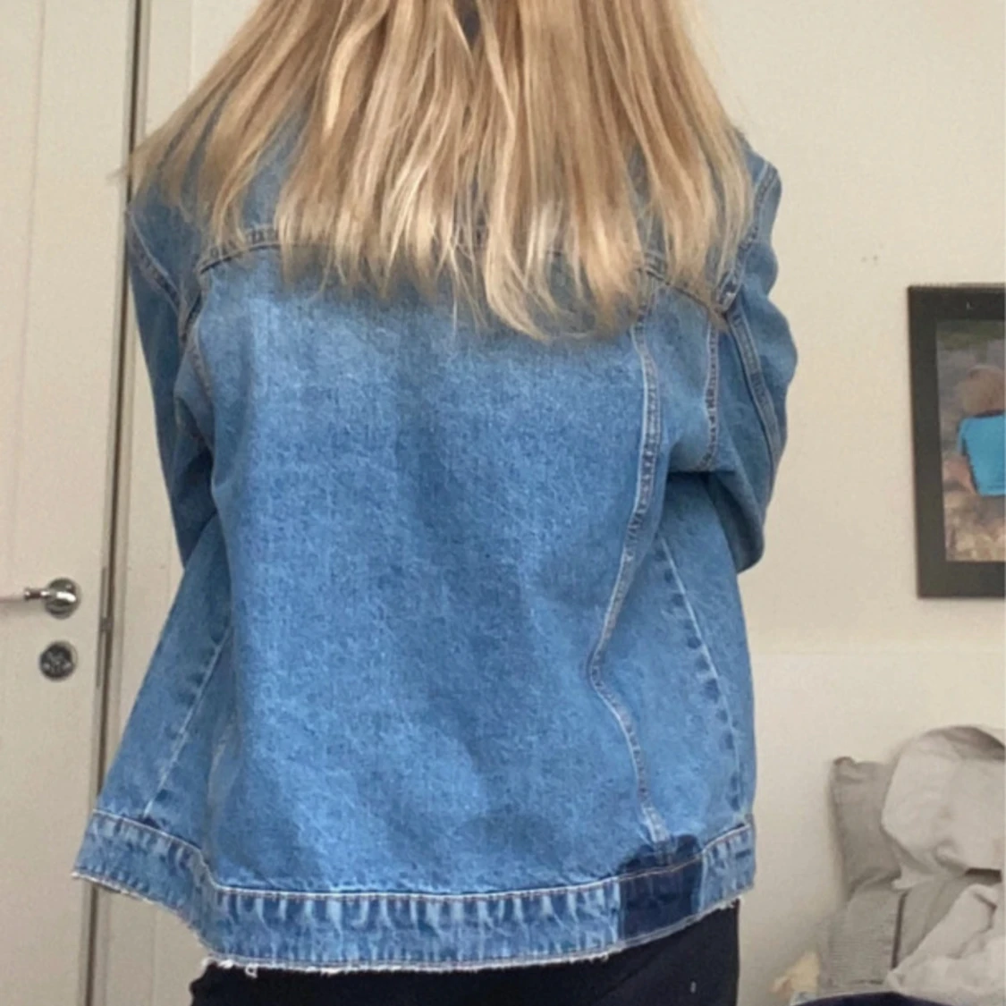 Oversized blå jeansjacka - 2