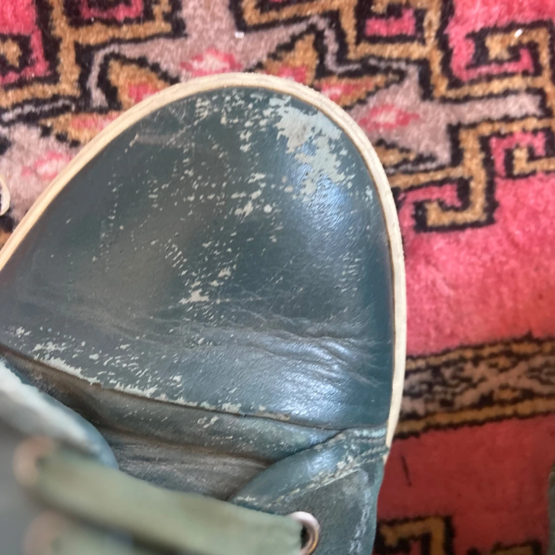 Gröna sneakers från Lanvin i skinn - 3