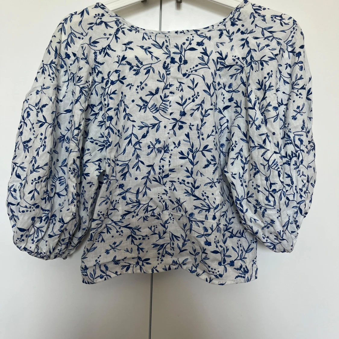 Blommig blus i linneblandning H&M XS - 4