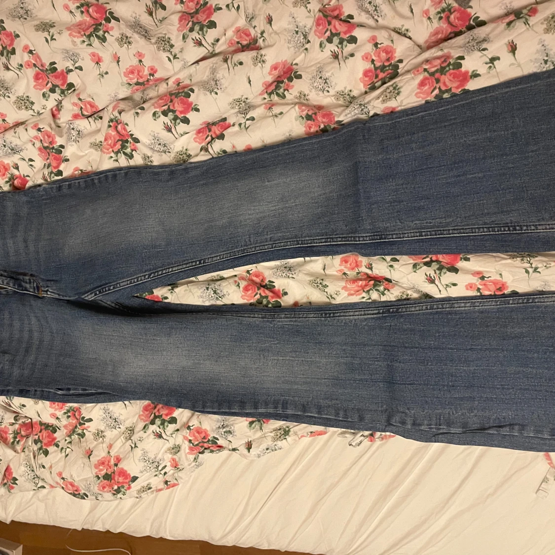 Blå jeans Soft Flare - 1