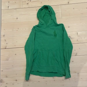 Polo Ralph Lauren hoodie - Grön polo ralph lauren hoodie i storleken 150-160 cm. Skick 8/10. Skriv om ni undrar något!