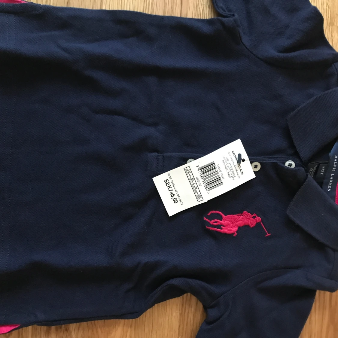 Ny Mörkblå pikétröja från Ralph Lauren - 1