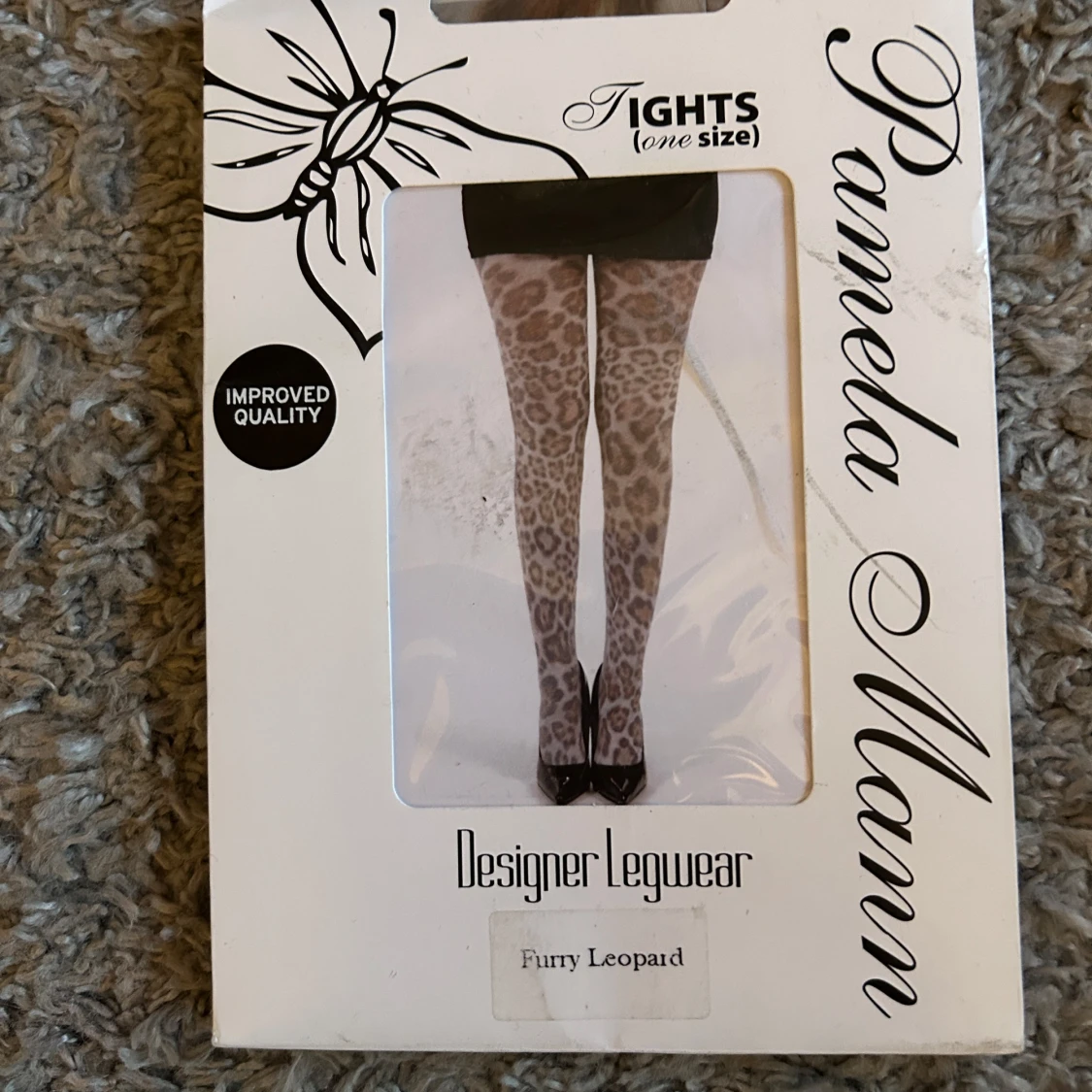 Leopardmönstrade strumpbyxor från Pamela Mann
