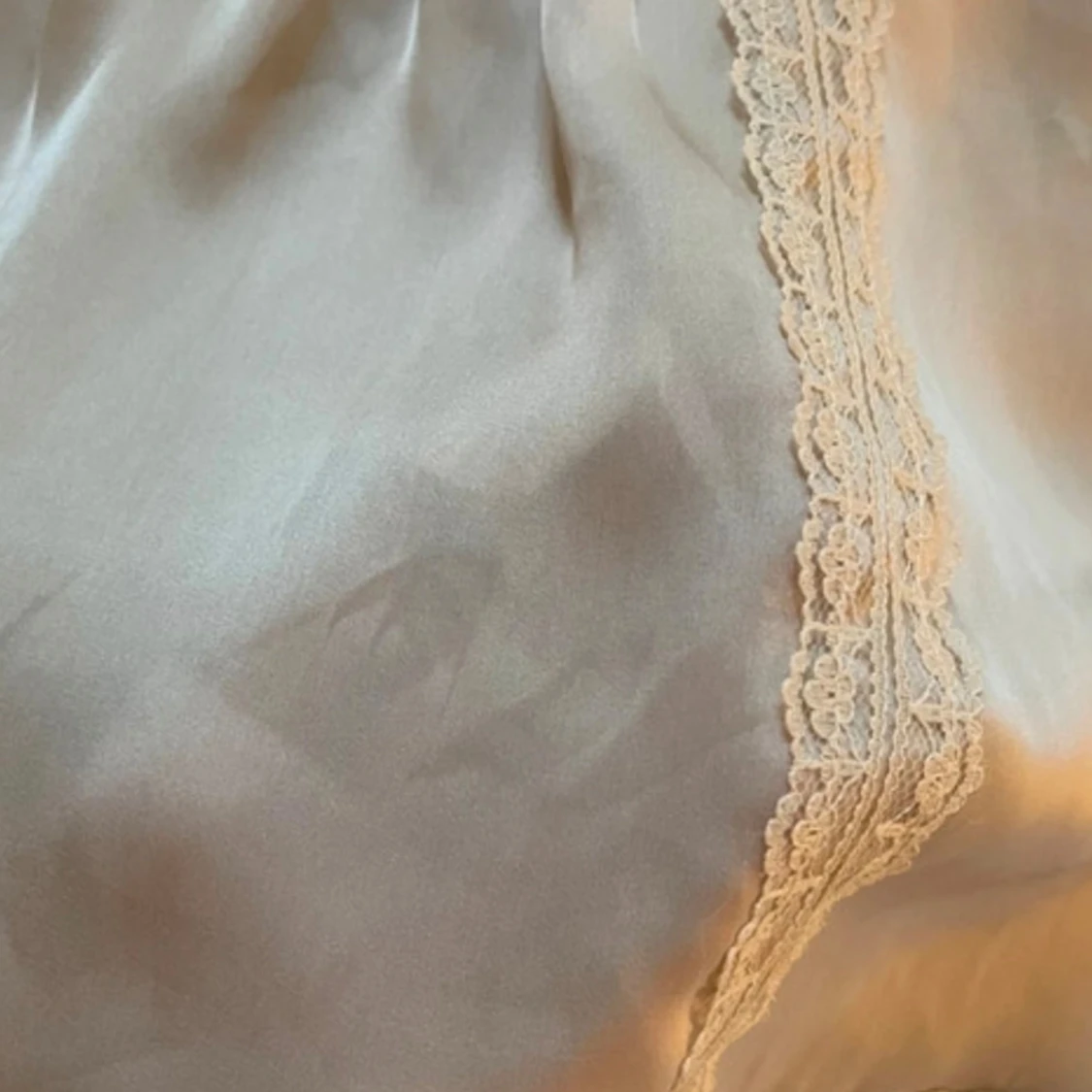 Beige spets topp - 2