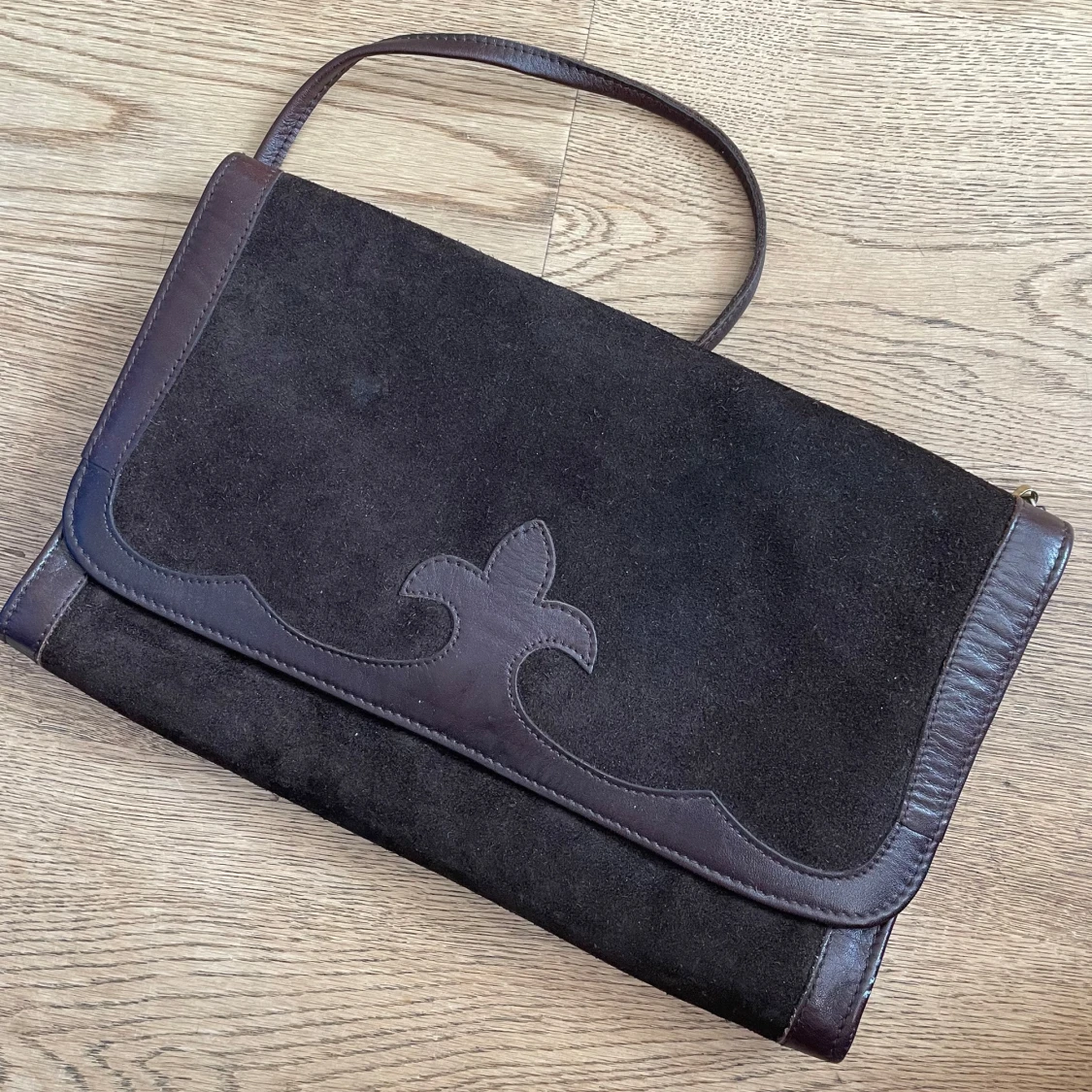 Brun mocka axelväska från Friitala 