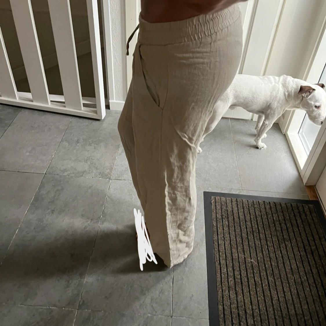 Beiga linnebyxor - 1