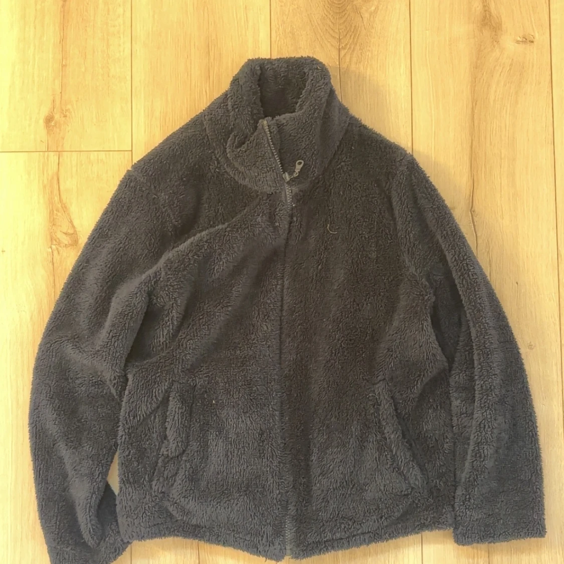 Mörkblå teddyjacka - 1