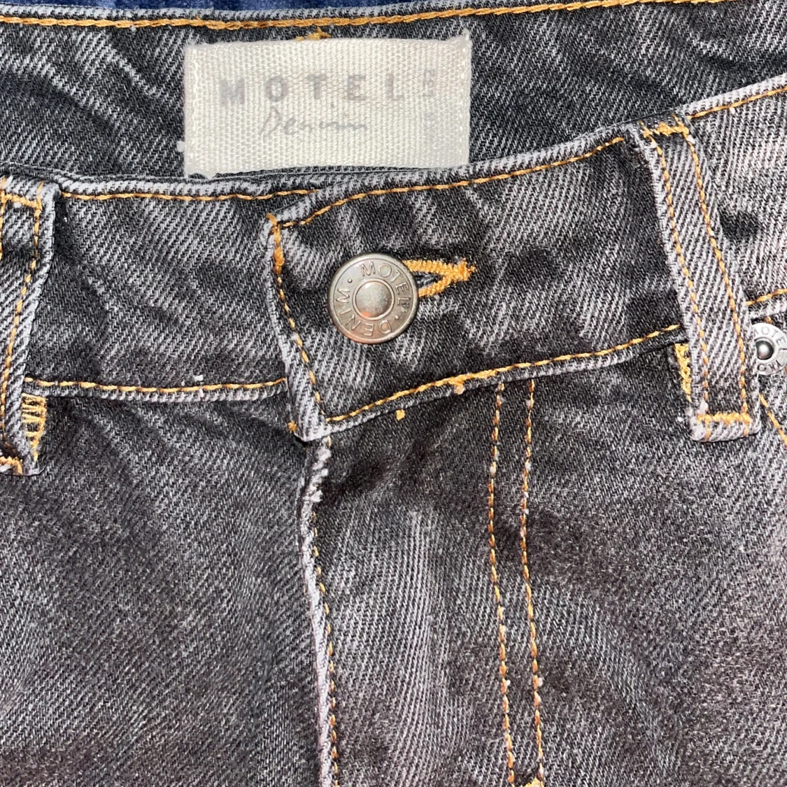 Wide jeans från Motel Rocks, svart - 3