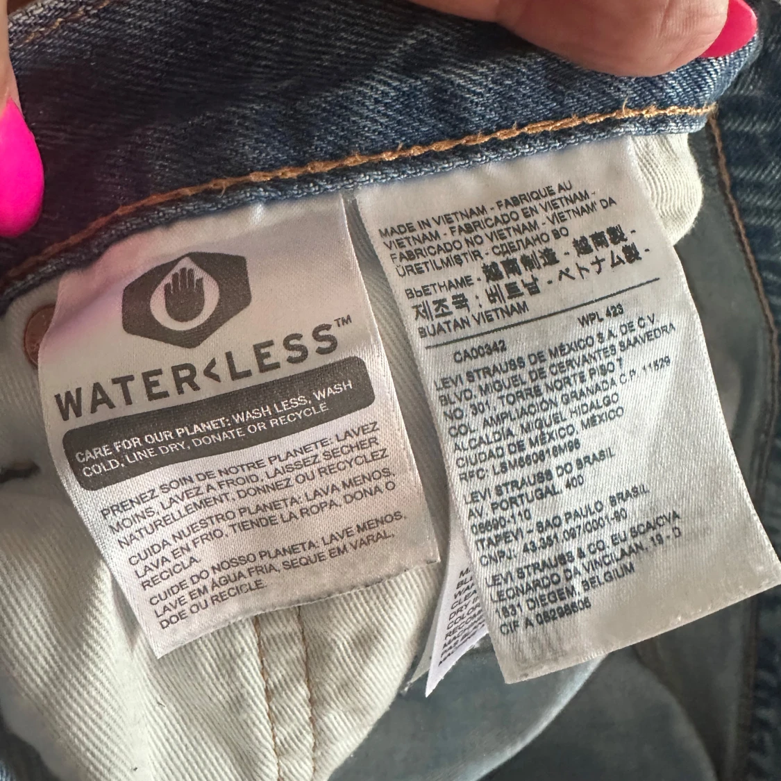 Levi's stay loose ljusblå jeans W32 L32 - 3