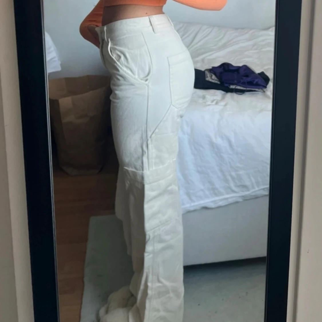 Vita cargopants med raka ben - 2