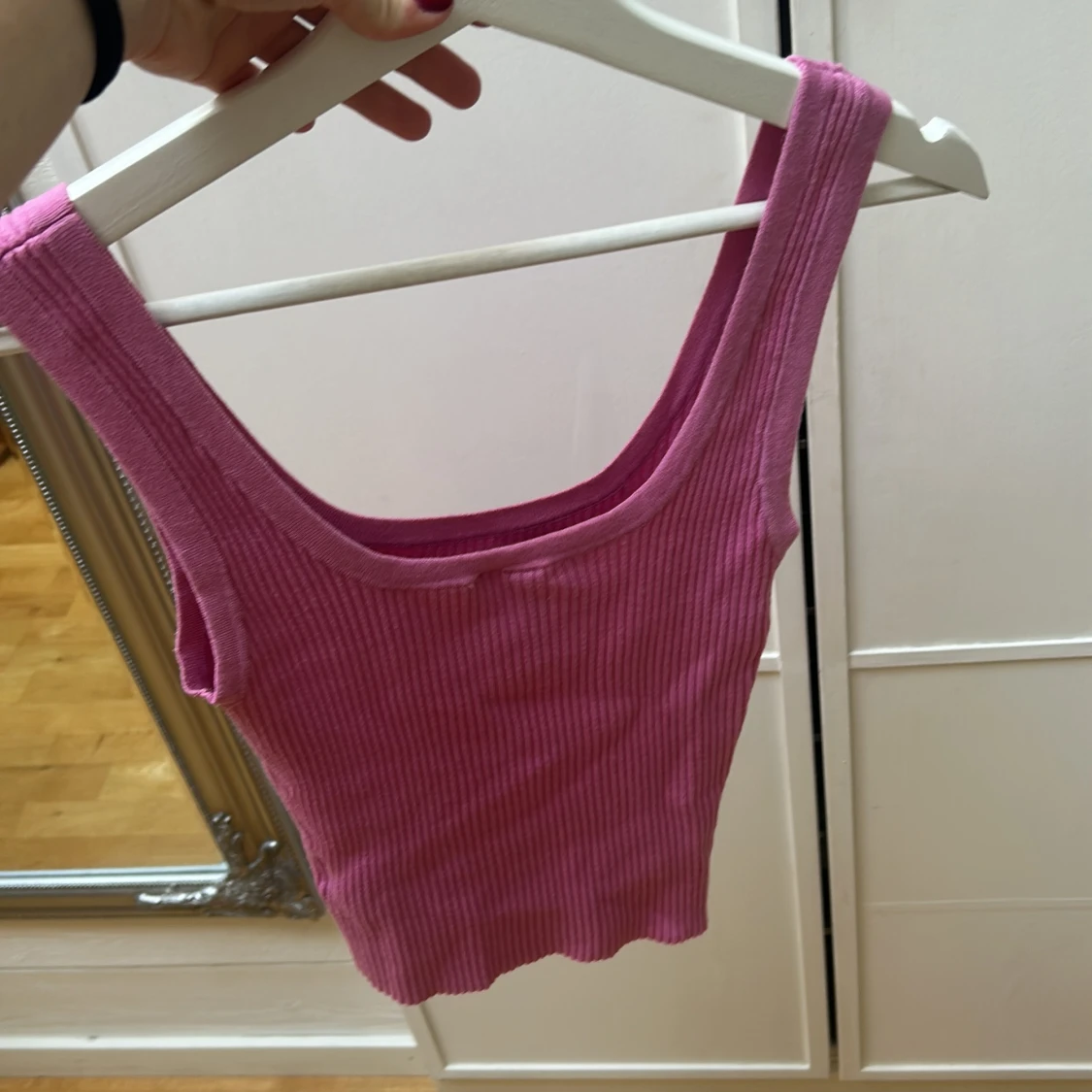 Ribbad rosa linnetopp - 1