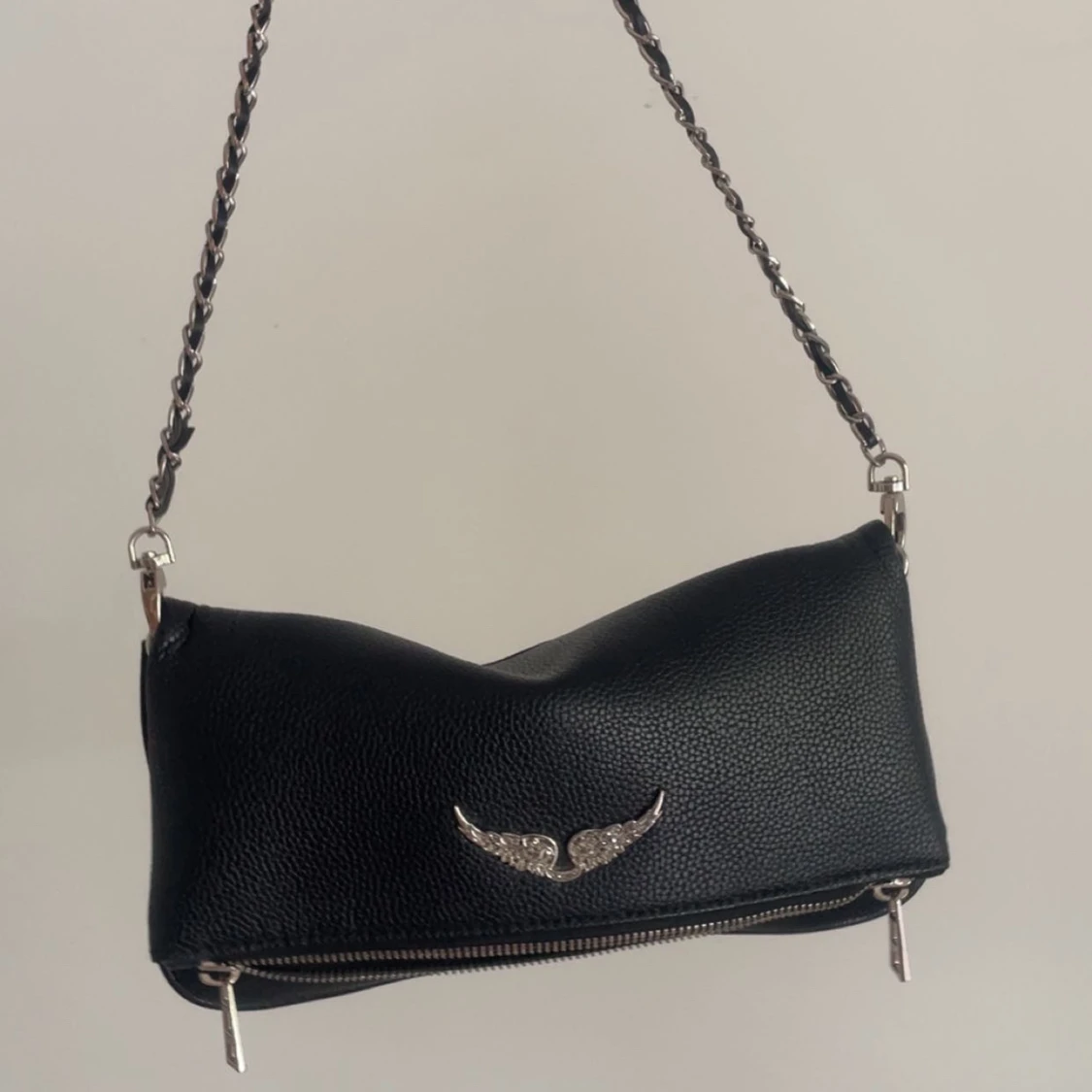 Svart Zadig & Voltaire axelväska i skinn - 1