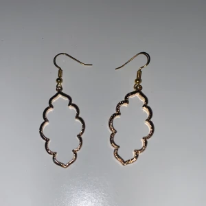 Guld örhängen  - Gold earrings in beautiful shape.