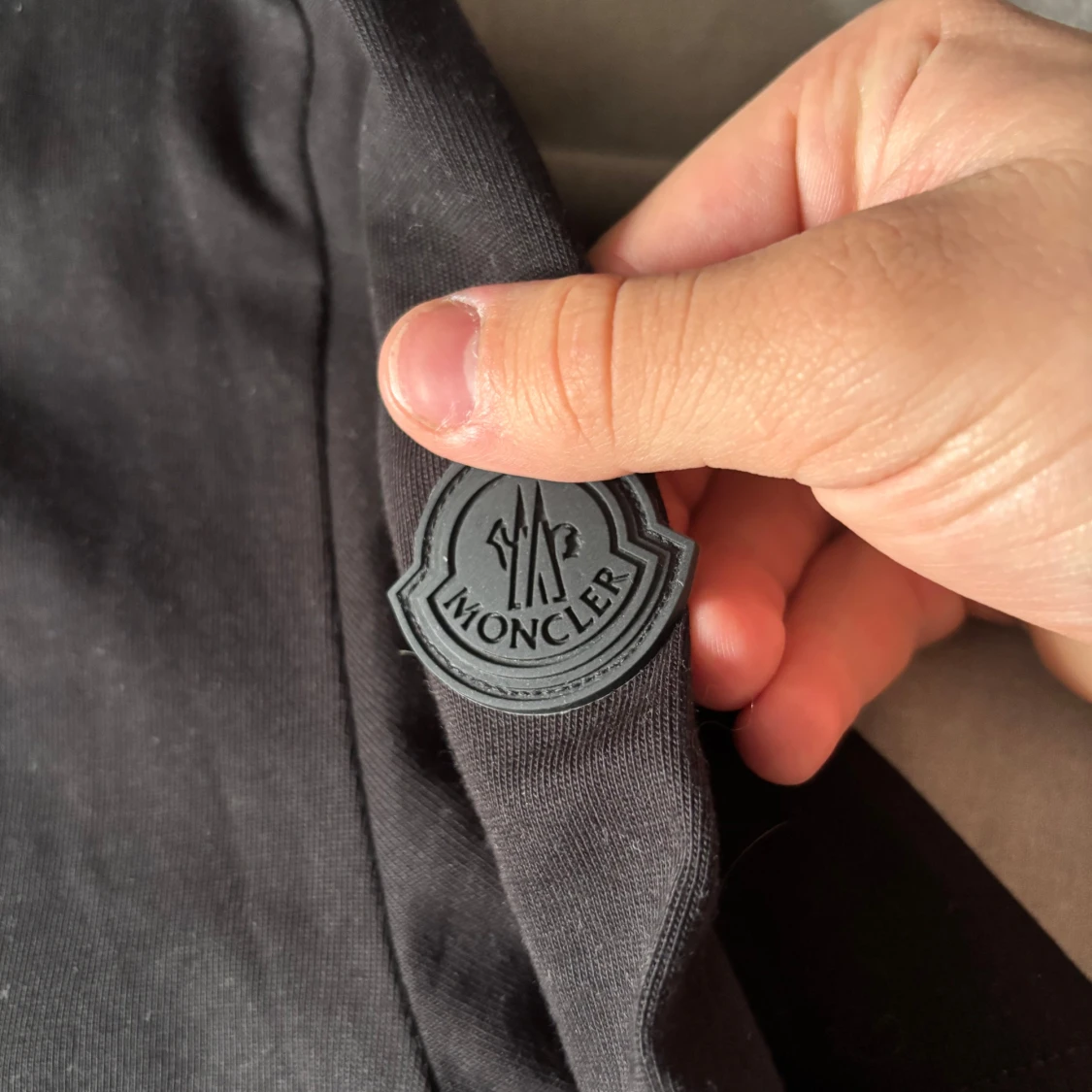 Svart Moncler t-shirt “Blurred Logo” - 2