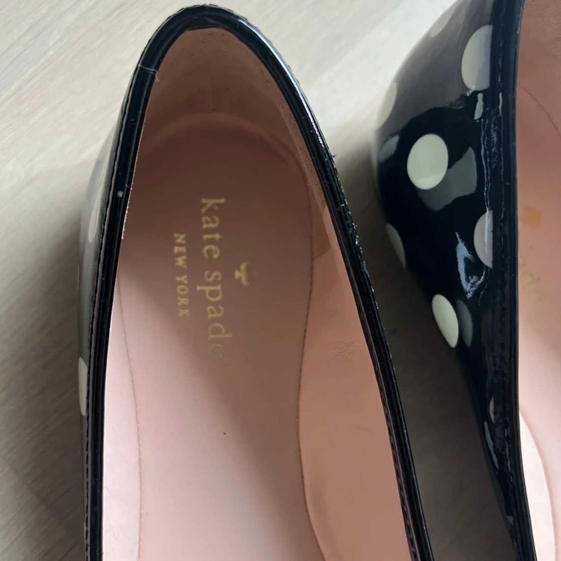 Svartvita Polka Dot Ballerinaskor - 2