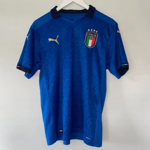 Italien fotbollströja  - Säljer en blå Italien landslagsfotbollströja från säsongen 2020. Storlek M i väldigt bra skick. 
