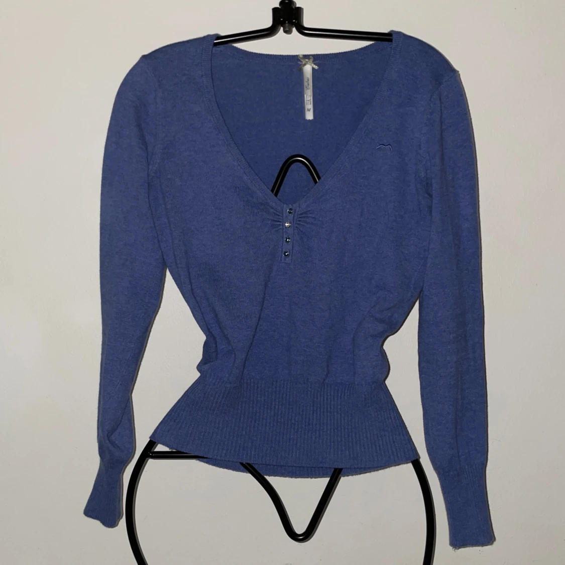 Blå ribbad tröja från Cubus - 1