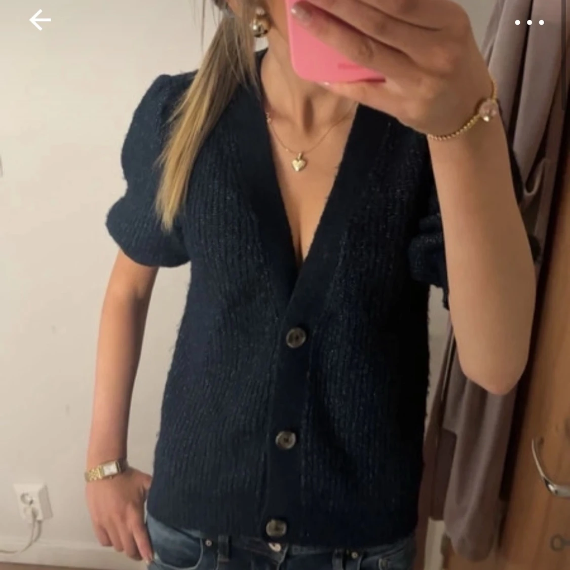 Mörkblå kofta från JDY