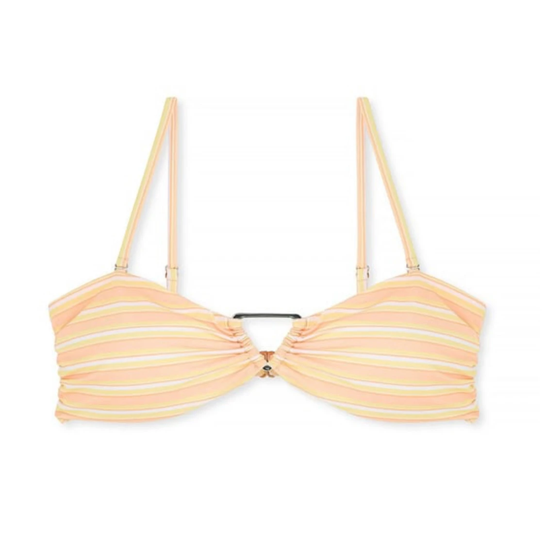 Randig bandeau bikiniöverdel - 2