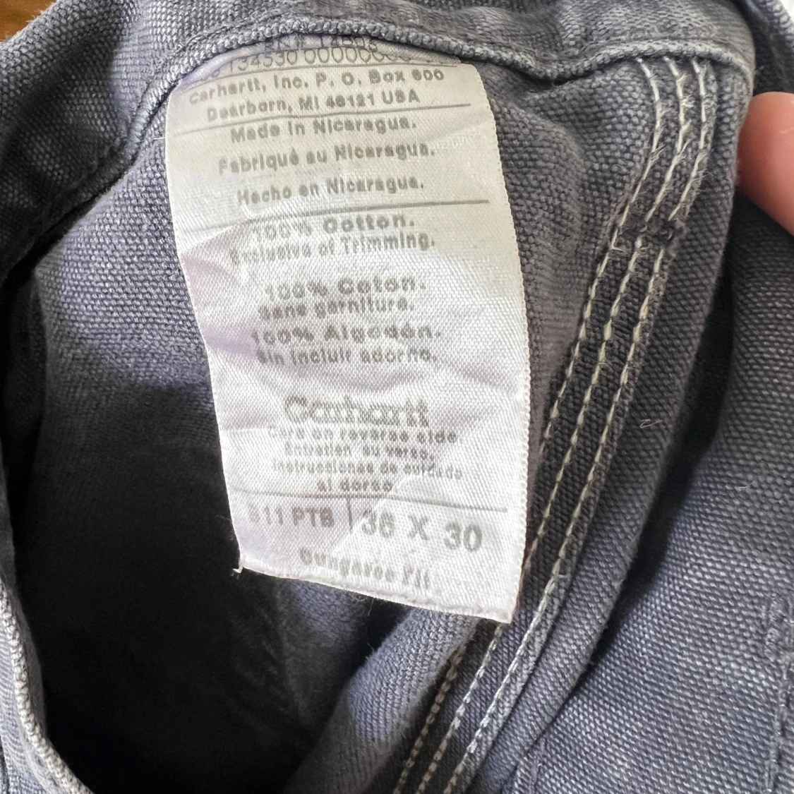 Grå cargobyxor från Carhartt - 2