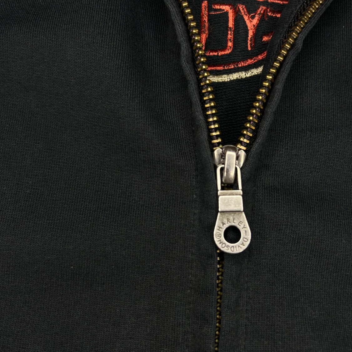 Svart hoodie från Harley-Davidson med flames - 2