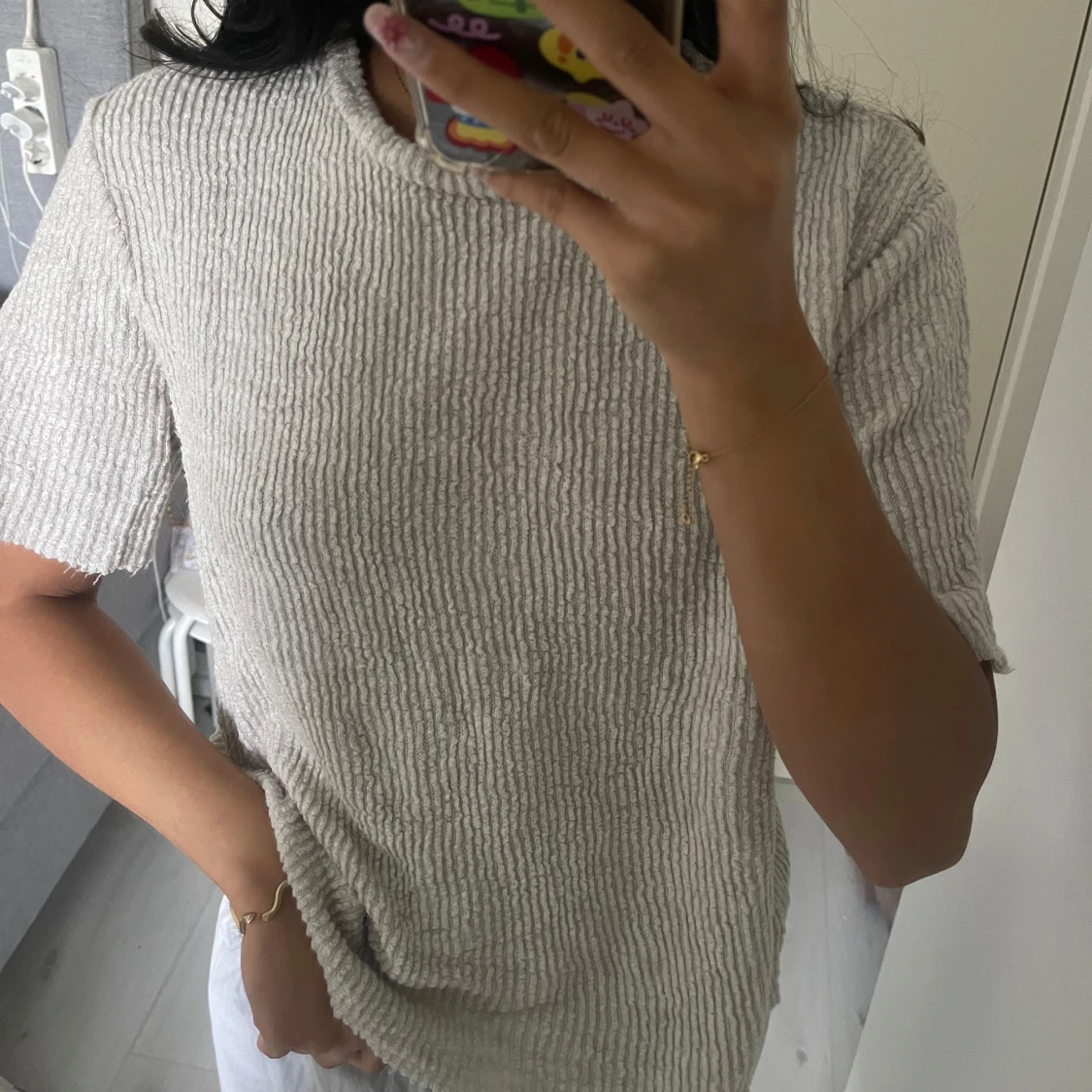 Stickad tshirt tröja - 1