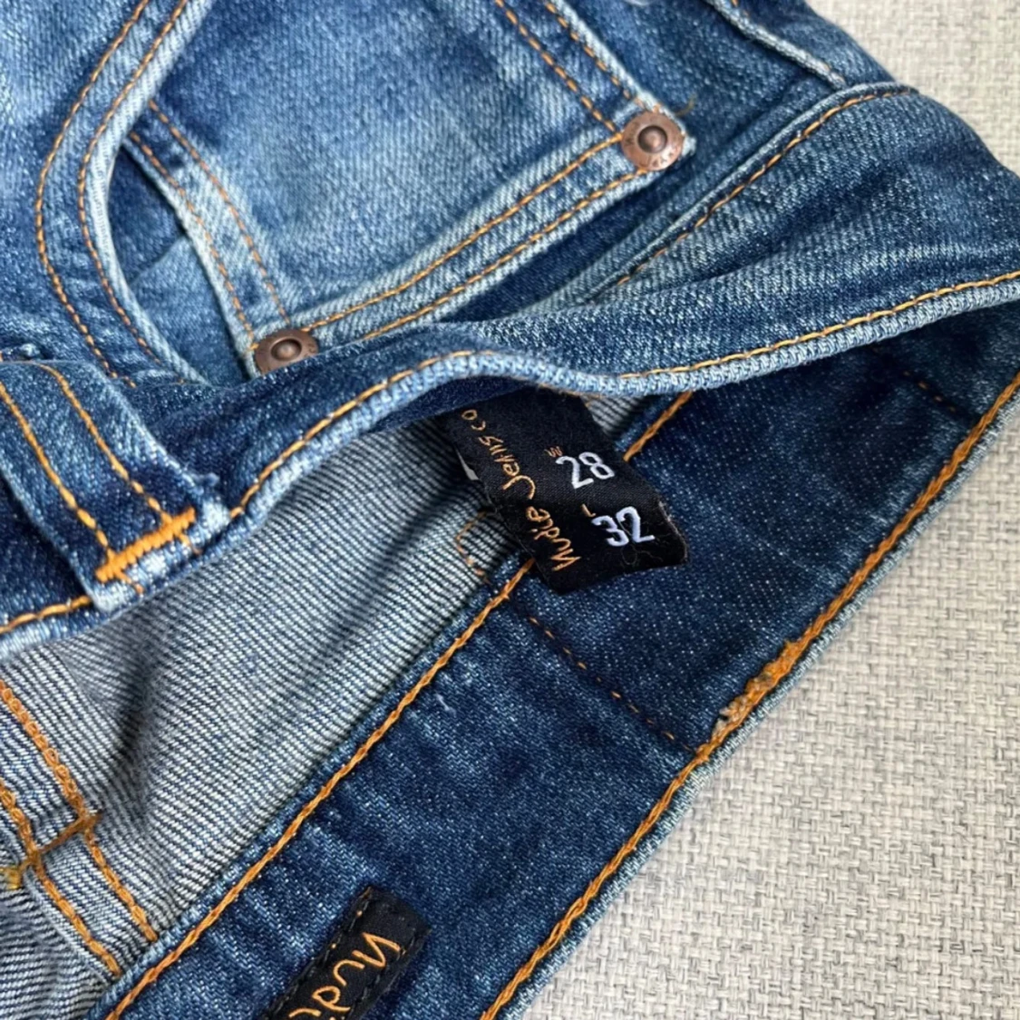 Blå nudie jeans - 4
