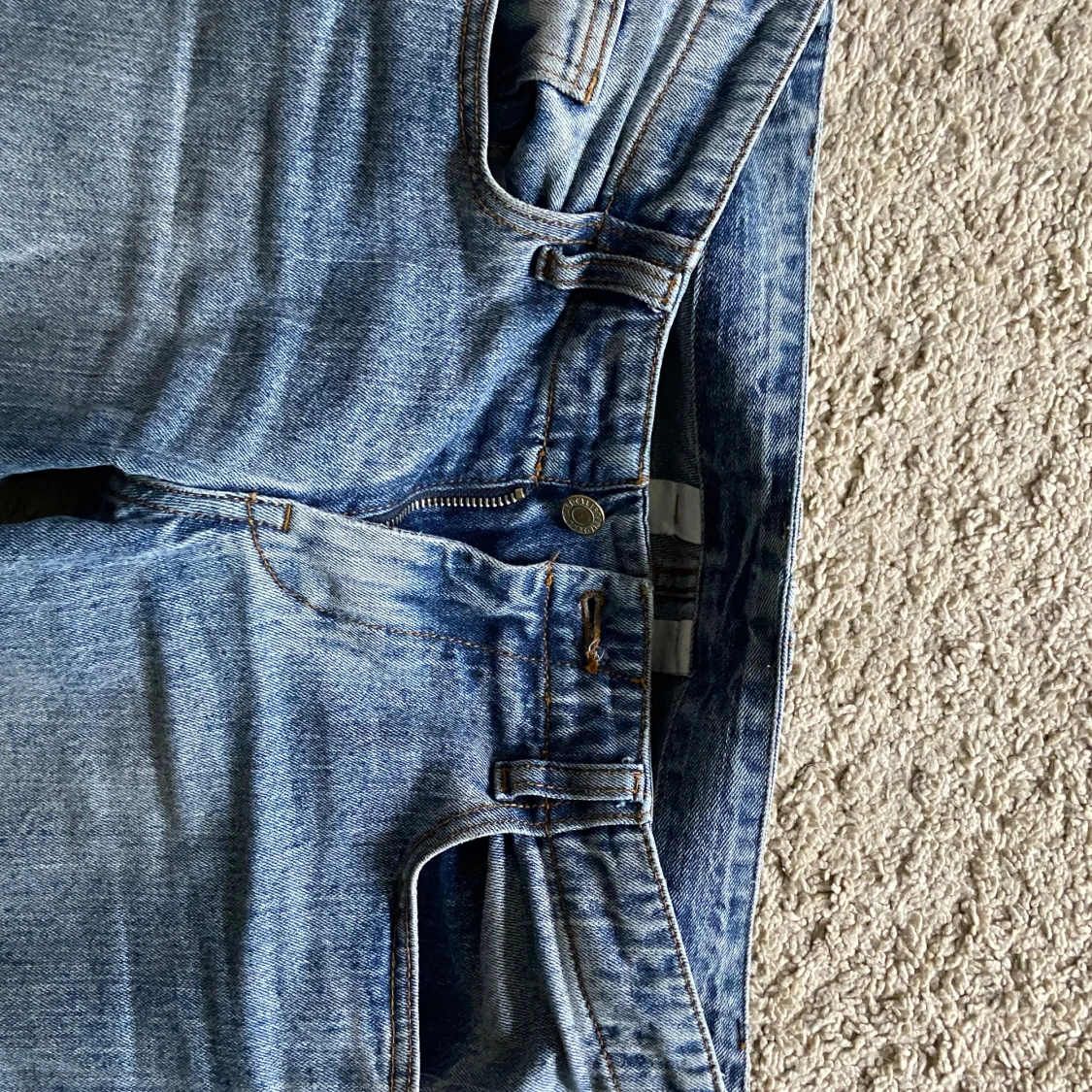 Blå bootcut jeans - 3