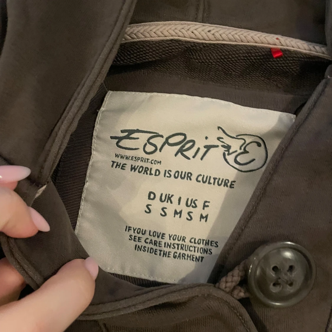 Brun hoodie från Esprit - 1