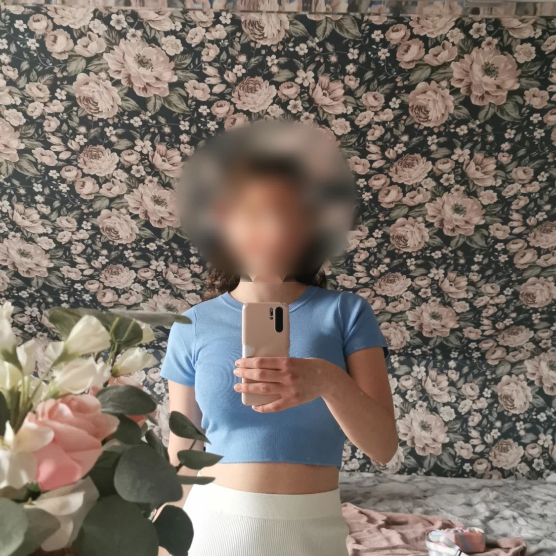 Ljusblå stickad topp från Primark - 4