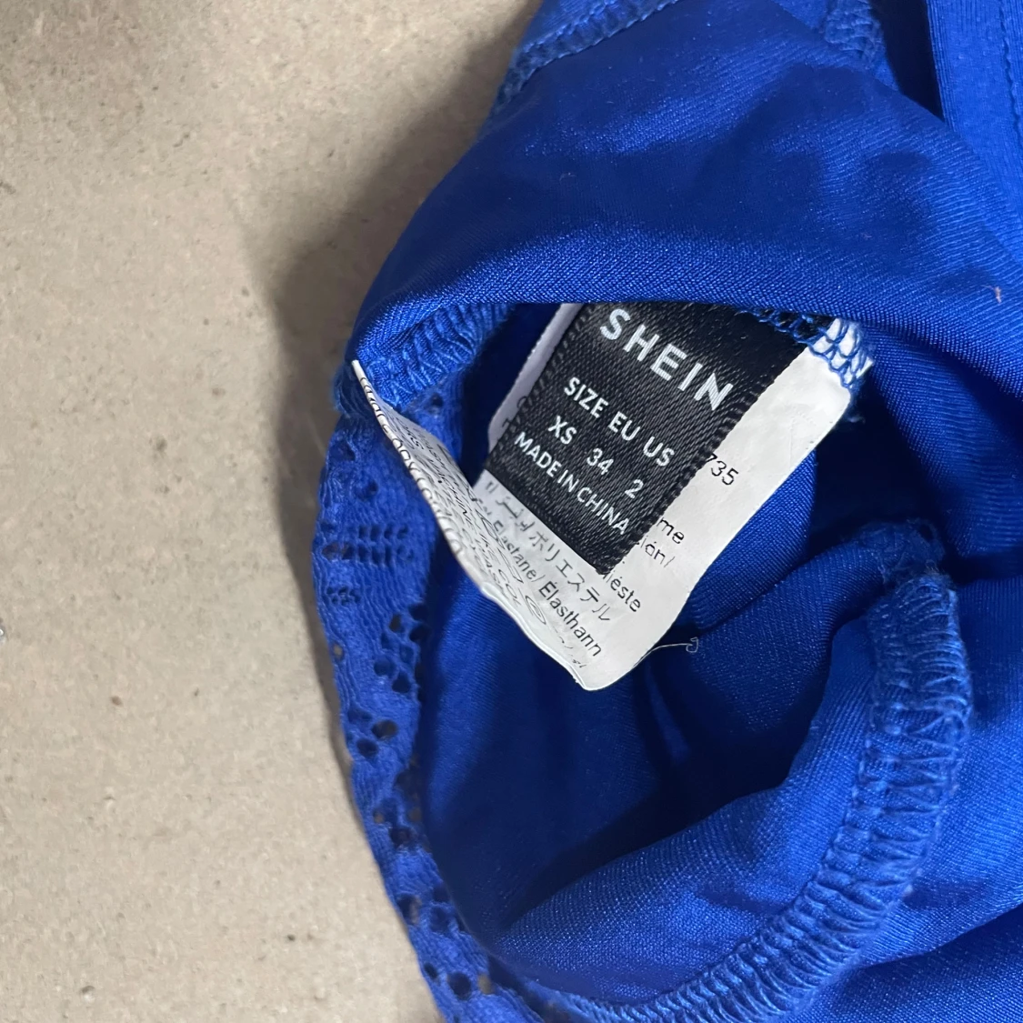 Kornblå spetsig linnetopp från SHEIN - 1