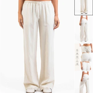 Linnebyxor  - Säljer dessa ågmidjade linnebyxor från madlady, då dom inte kommer till användning, använda fåtal gånger. Köpta för 600. Storlek Xs/ längd regular :) skriv för fler bilder