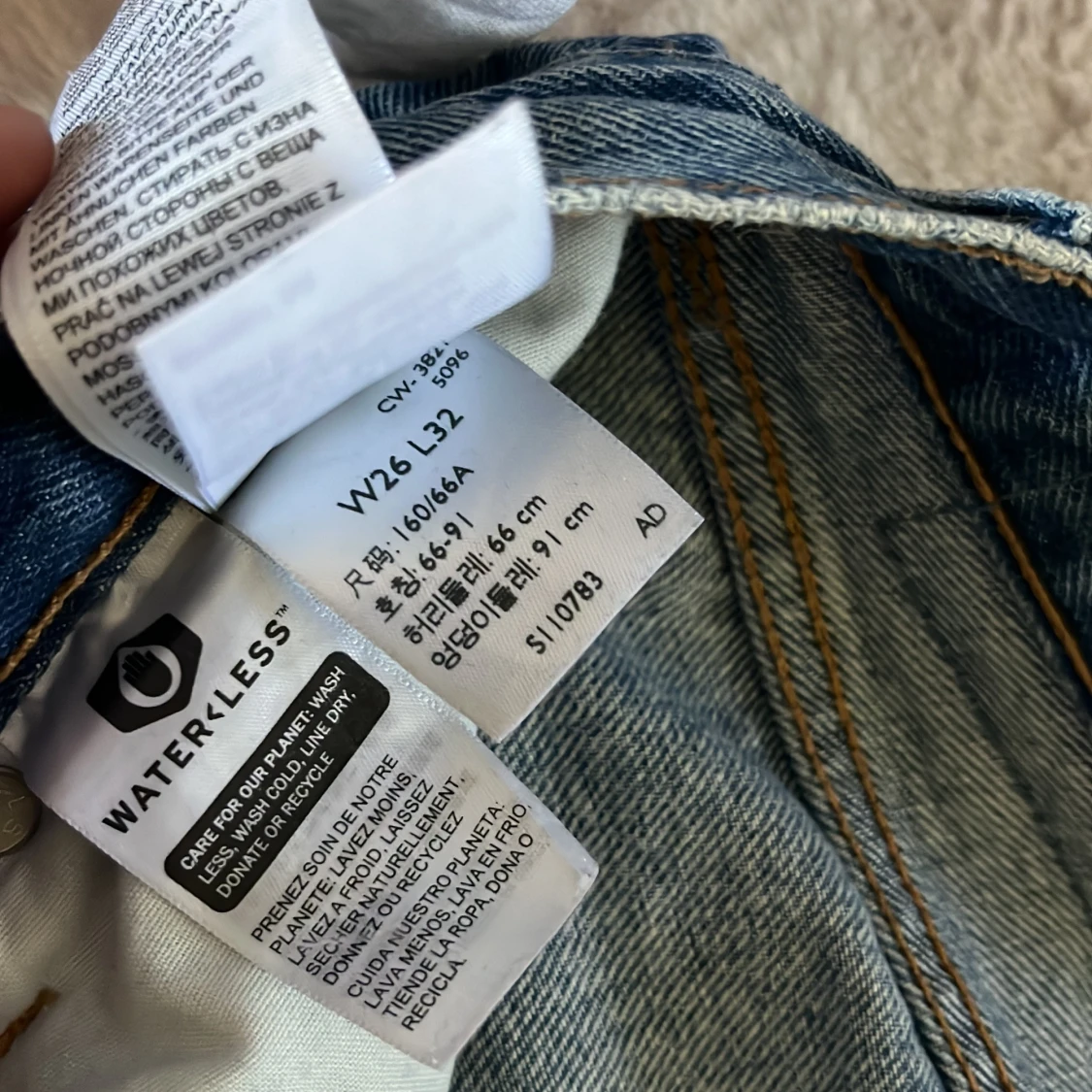 Levi's 501 blå jeans - 4
