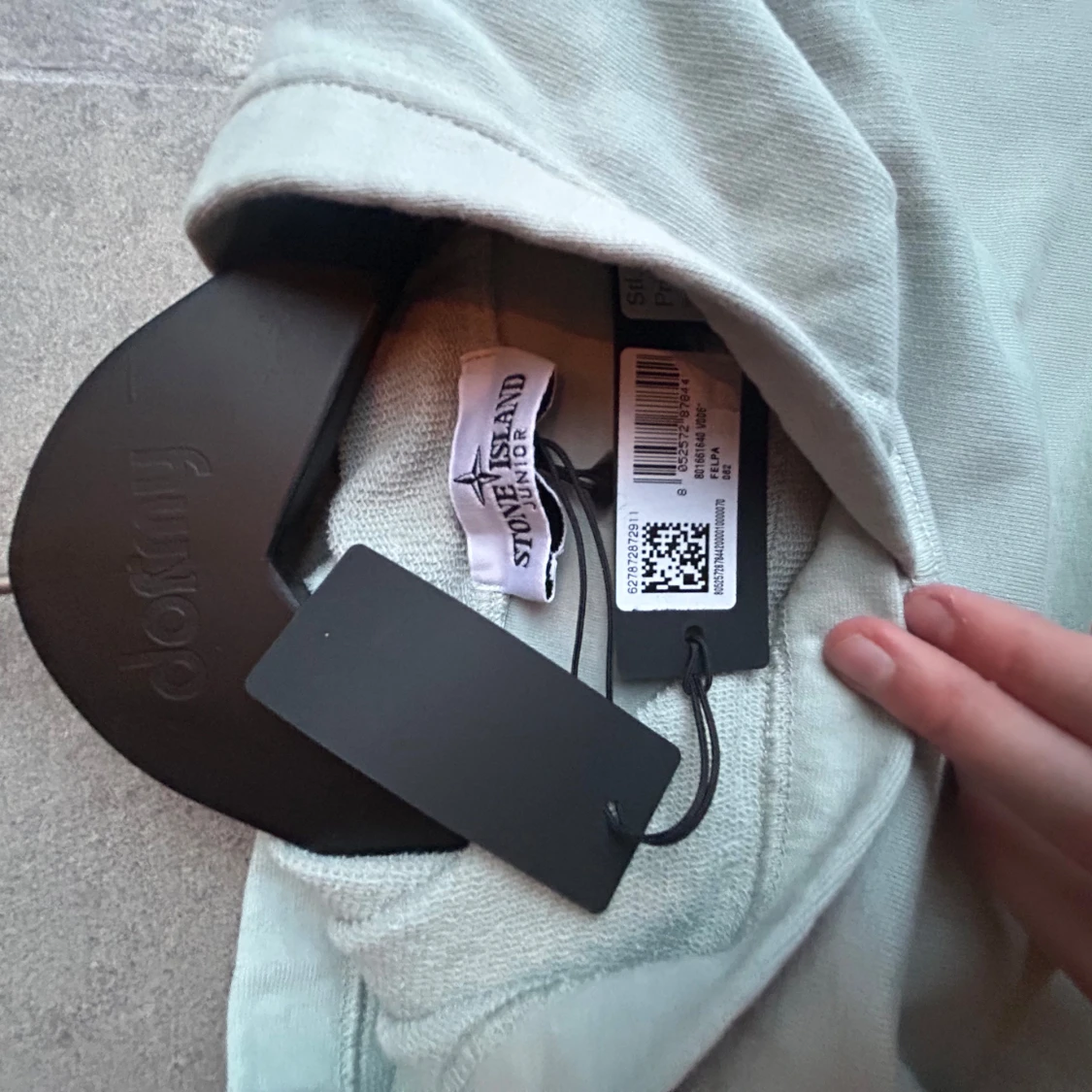 Turkos hoodie från Stone Island - 2