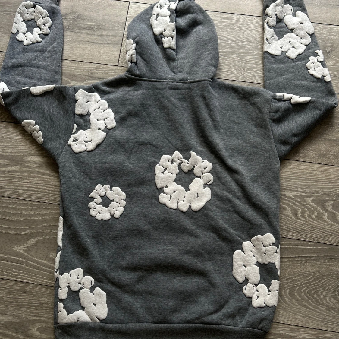 Grå Vit Denim Tears Tröja - 1