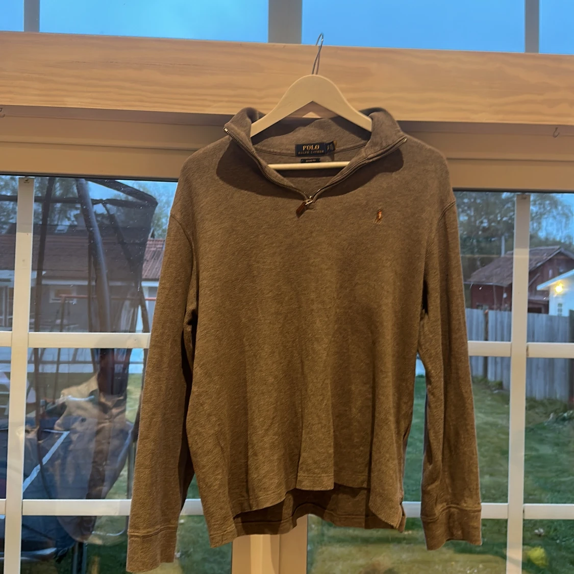 Grå halvzip tröja från Polo Ralph Lauren