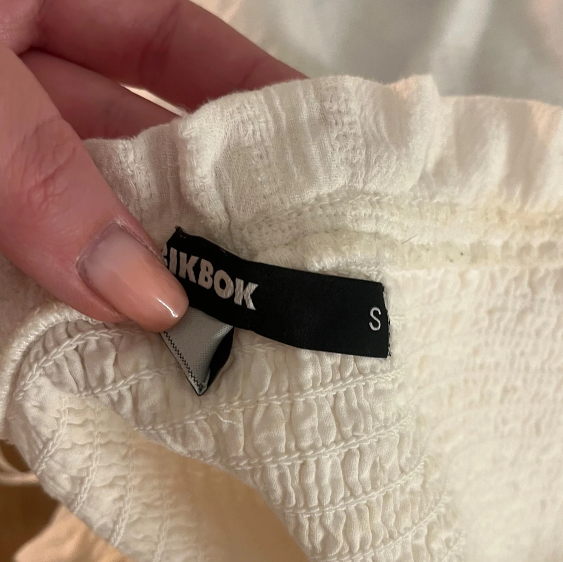 Vit offshoulder klänning - 2