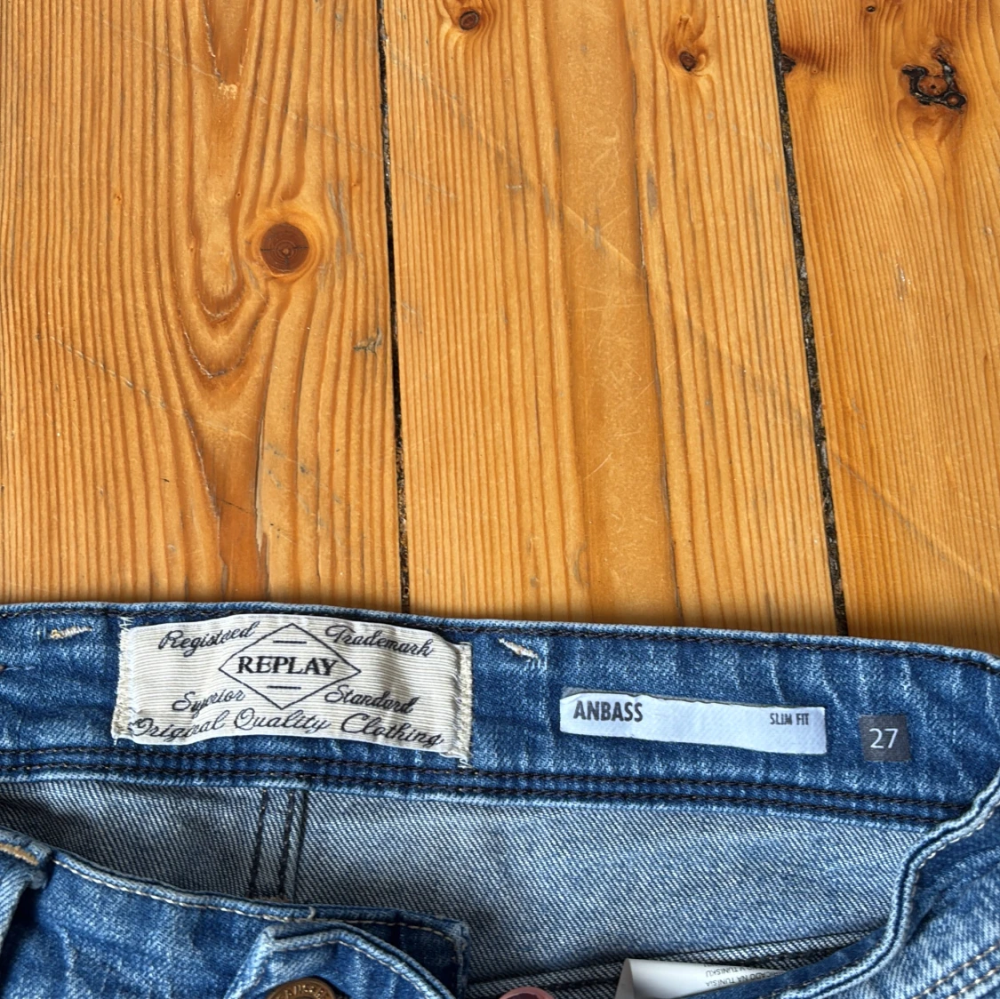 Replay Anbass blå slim jeans 27/32 - 2