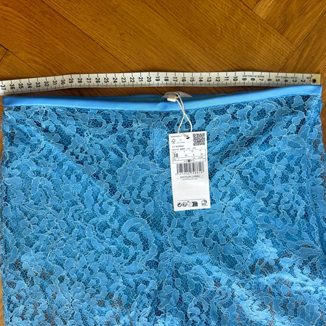Blå spetsbyxor Mango - 2