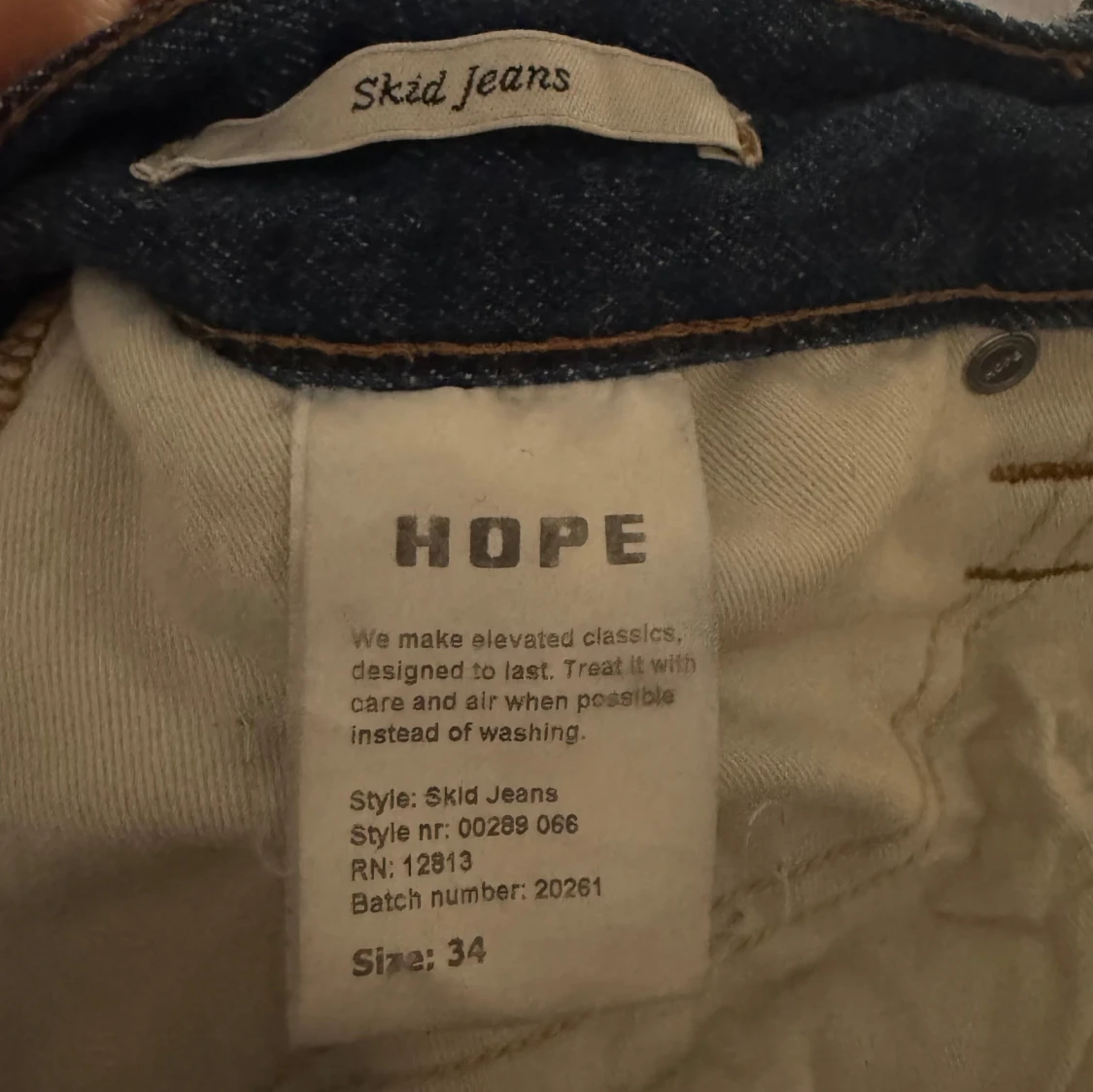 Hope Skid Jeans Wide blå byxor - 2