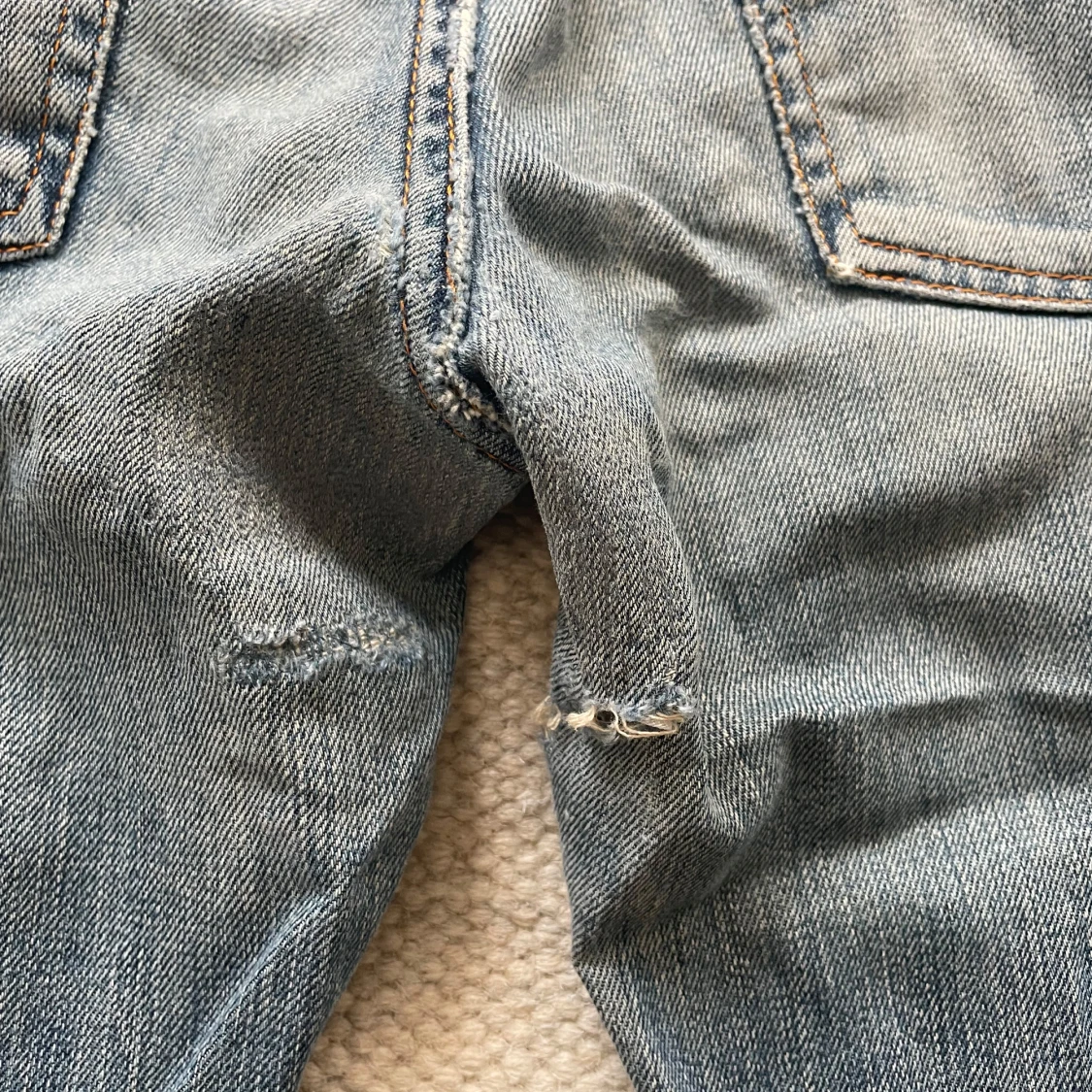 Blåa nudie jeans lean dean  - 3