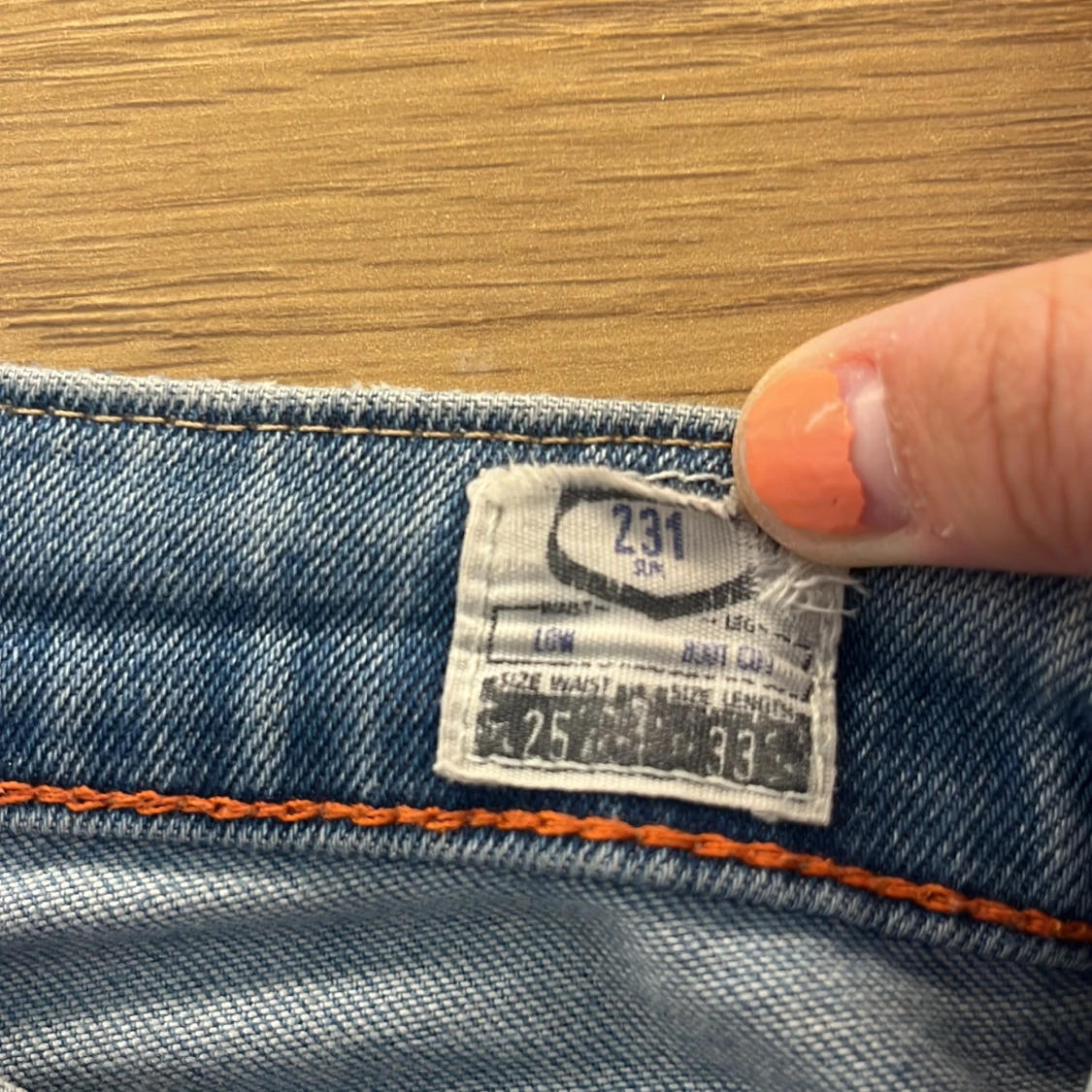 Blå jeansshorts från Crocker - 4