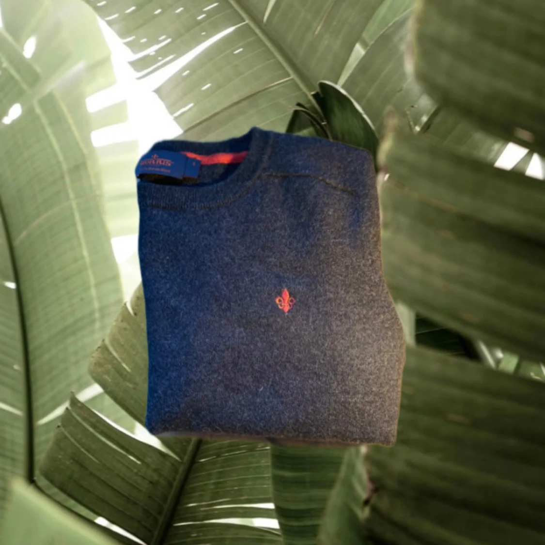 Mörkblå stickad tröja från Morris xs - 1