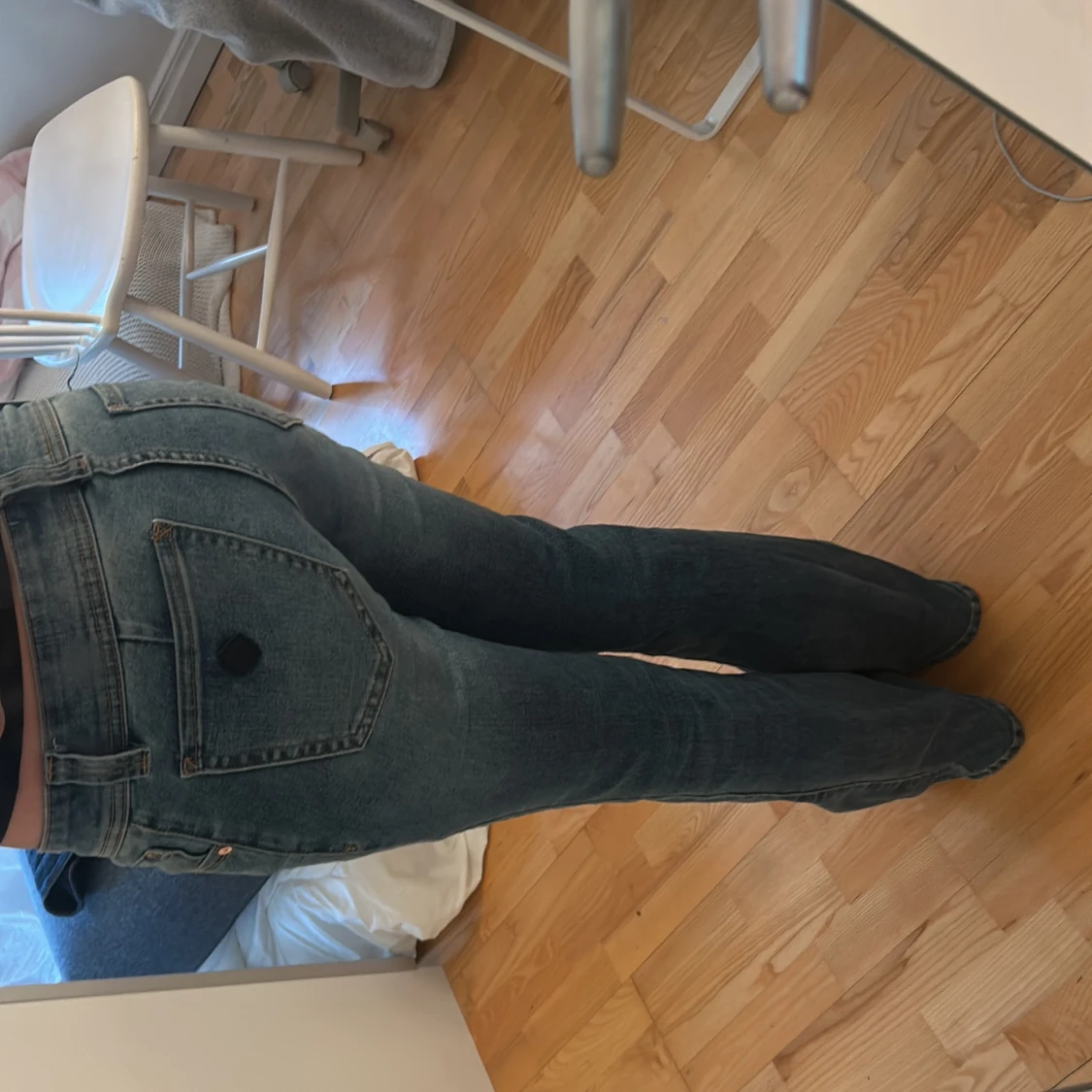 Blå ultra low waist jeans!!!! - 1