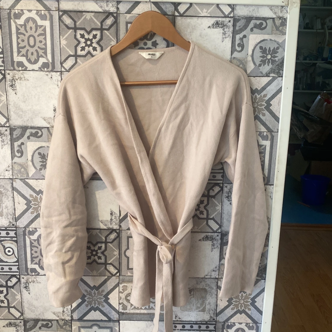 Beige omlottkofta från Object - 3