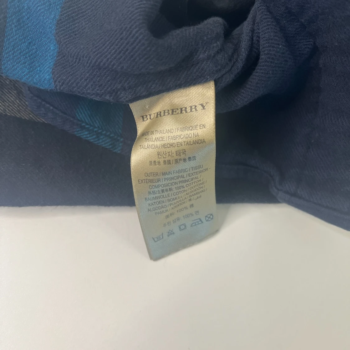 Rutig blå skjorta från Burberry - 2